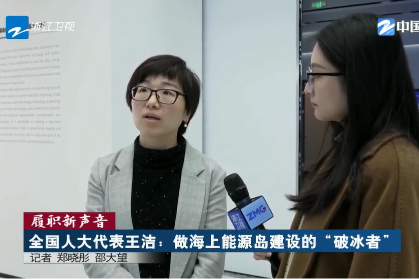 多家媒體聚焦全國人大代表、浙能集團王潔同志